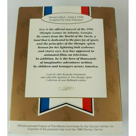Hallmark IZZY 1996 Mascot Ornament QXE5724 - Picture 4 of 5